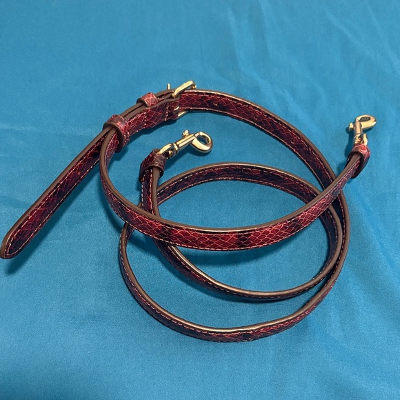 Coach Accessories - Coach Red Leather Strap